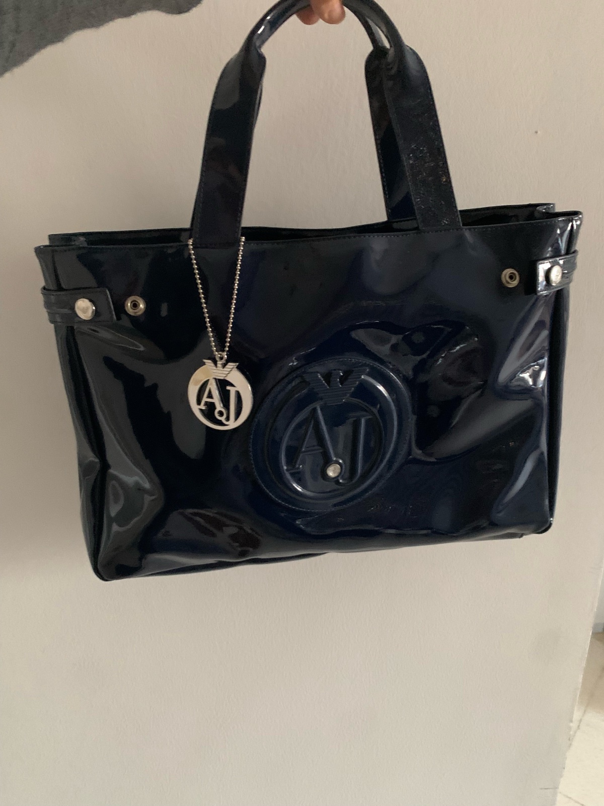 Sac à main bleu marine Armani jeans 