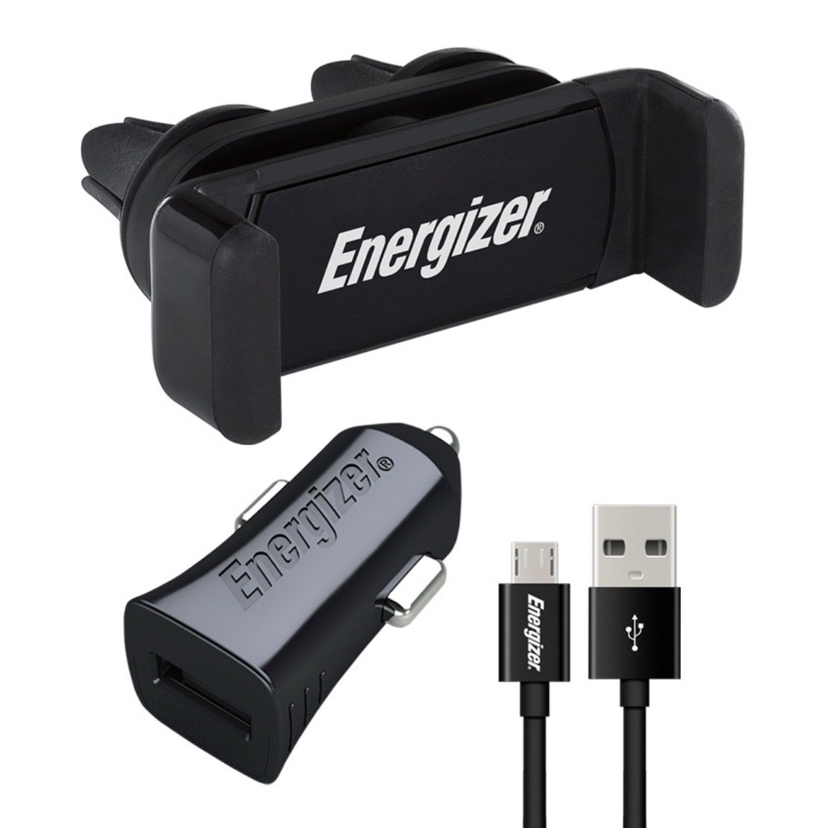 Energizer 3.4A Air Vent Charging Car Kit