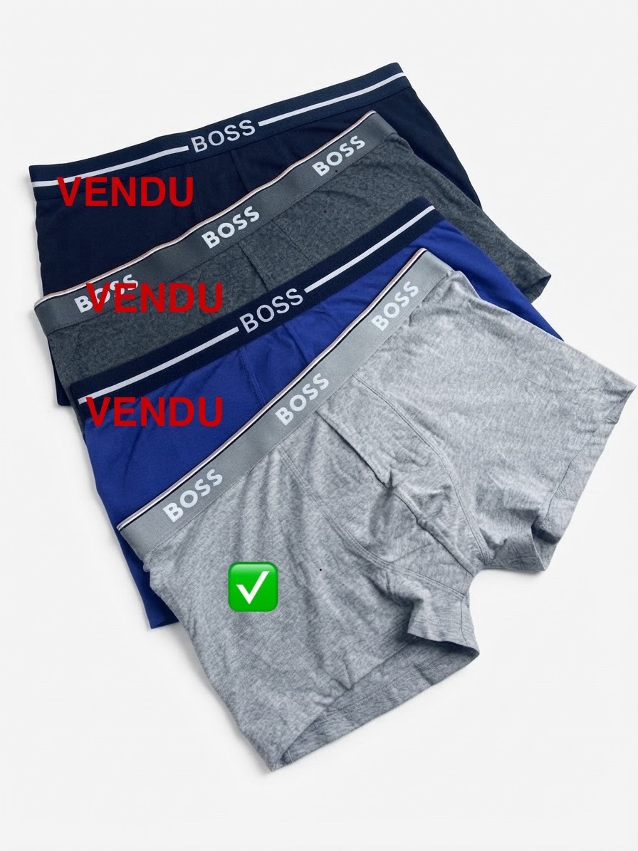 Boxer Boss Gris - Taille L