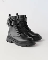 Boots zara noir