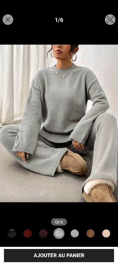 Set d'hiver gris Shein