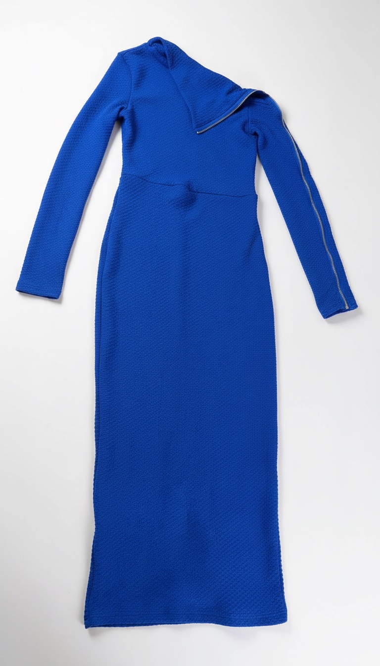 Robe longue bleu 