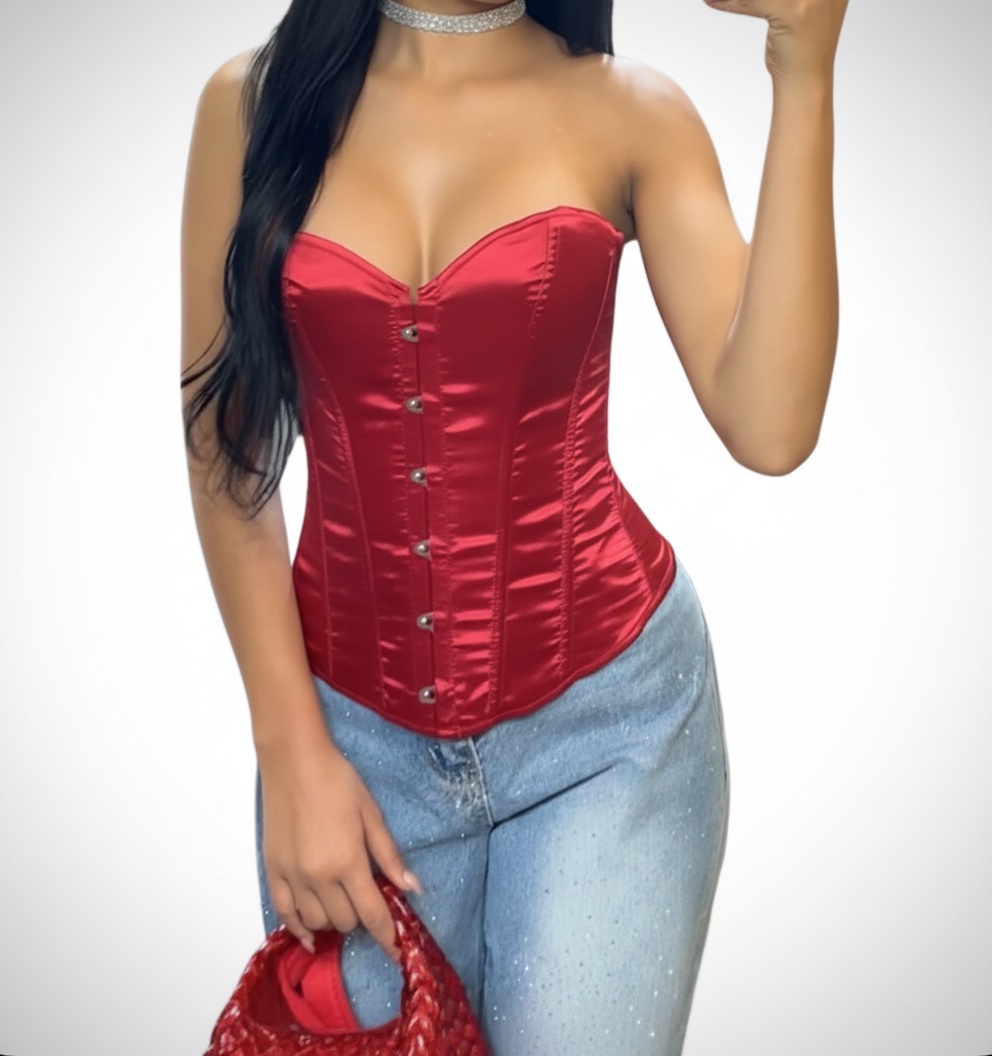Corset noir de style gothique 