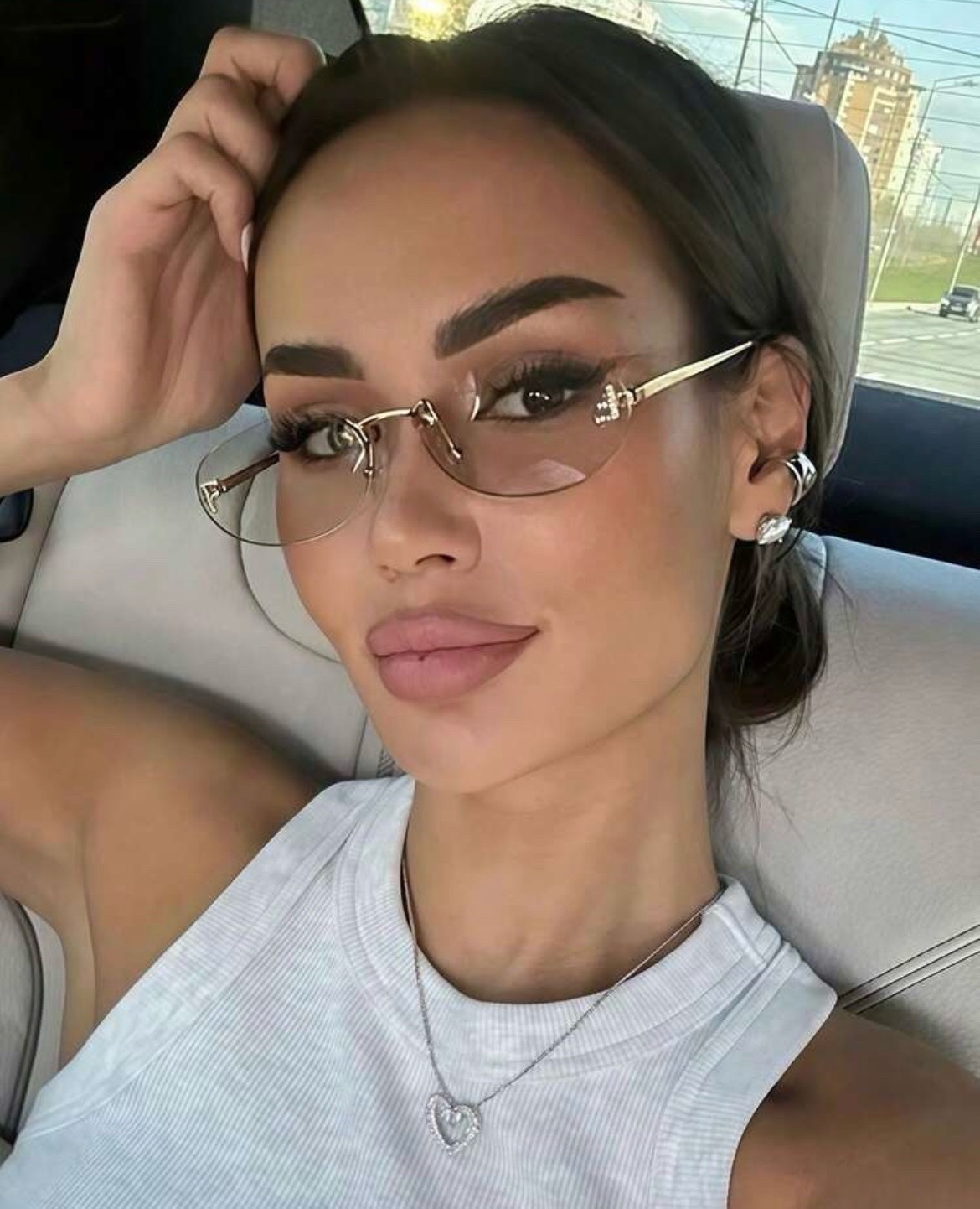 Lunette Fendi couleur champagne 