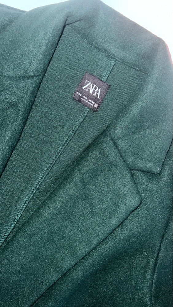 Manteau vert ZARA