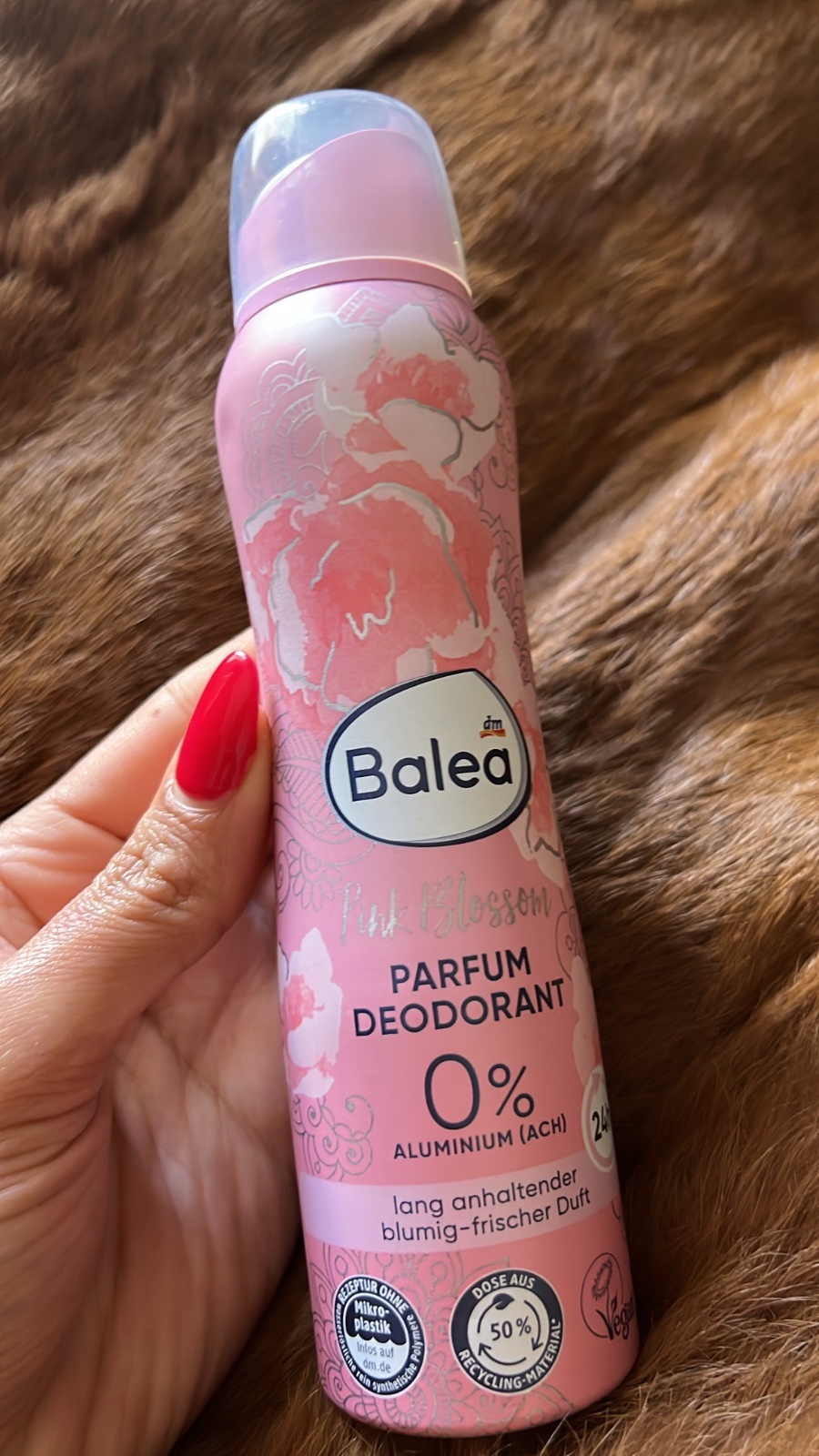 Deodorant Balea et huille body mist pailltée 
