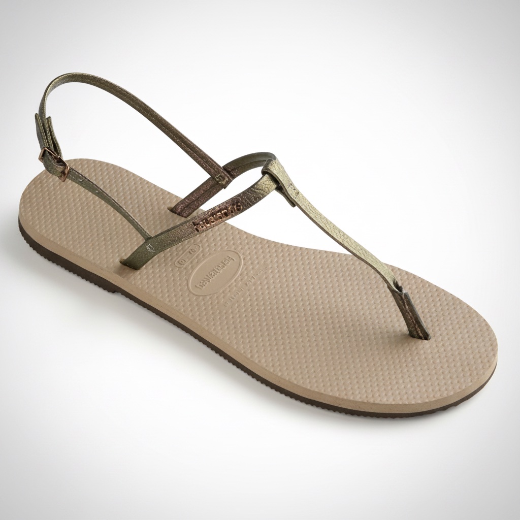 Sandales Havaianas You Riviera en beige ou rose gold couleur changant