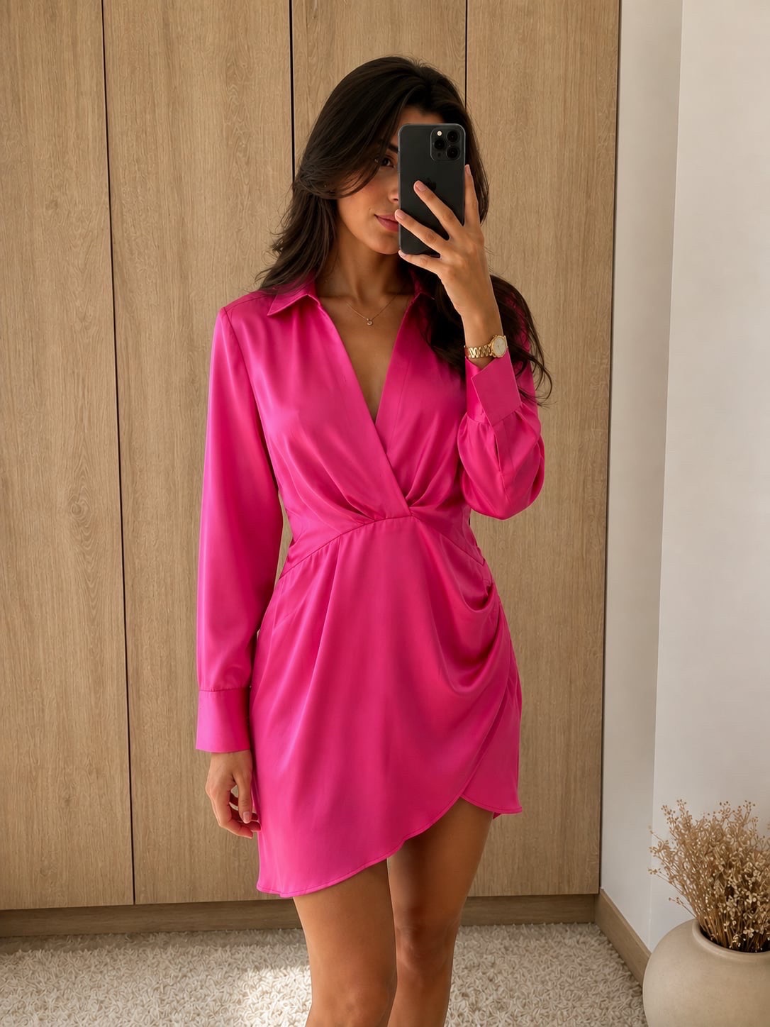 Robe zara satinée