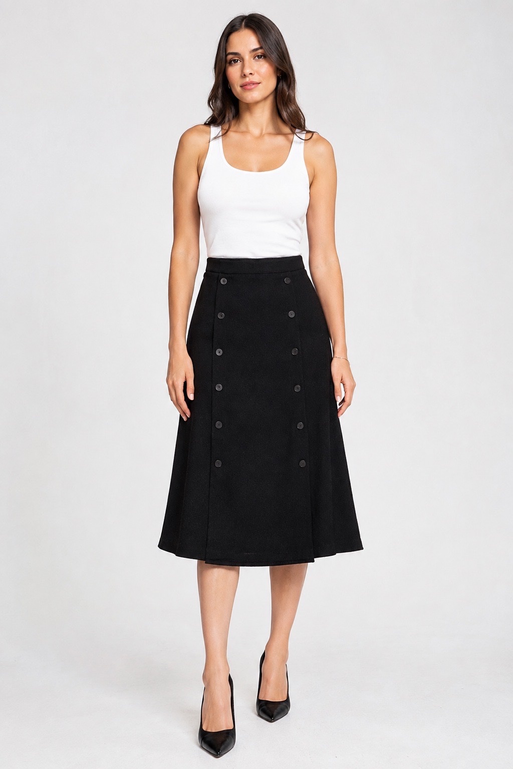 Jupe midi noir