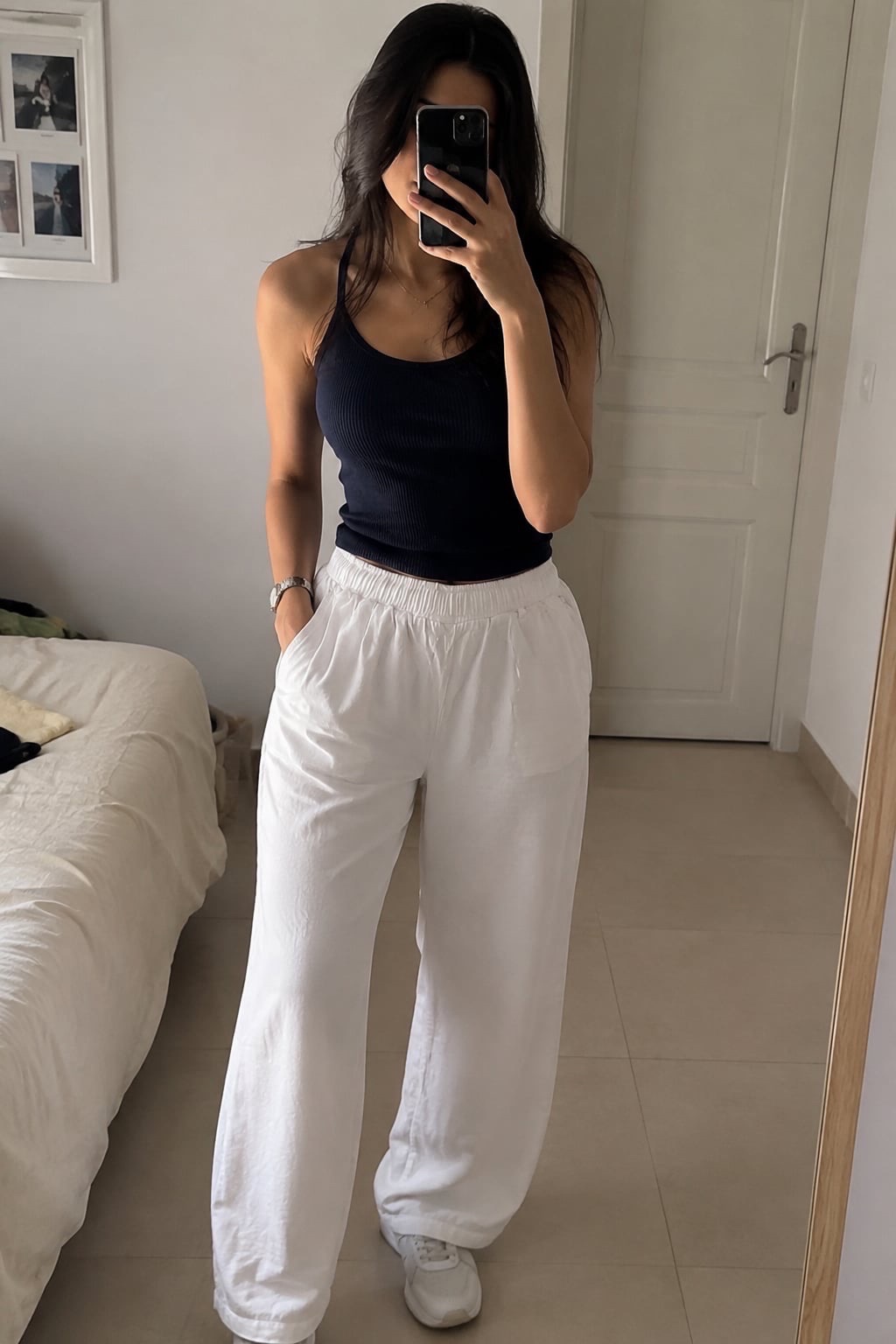 Pantalon satin Bershka