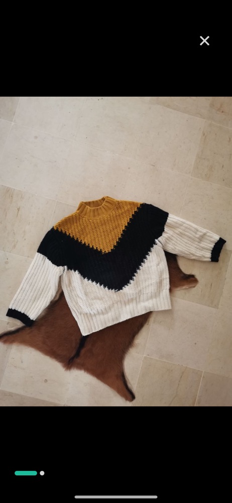 Pull oversize grosse maille