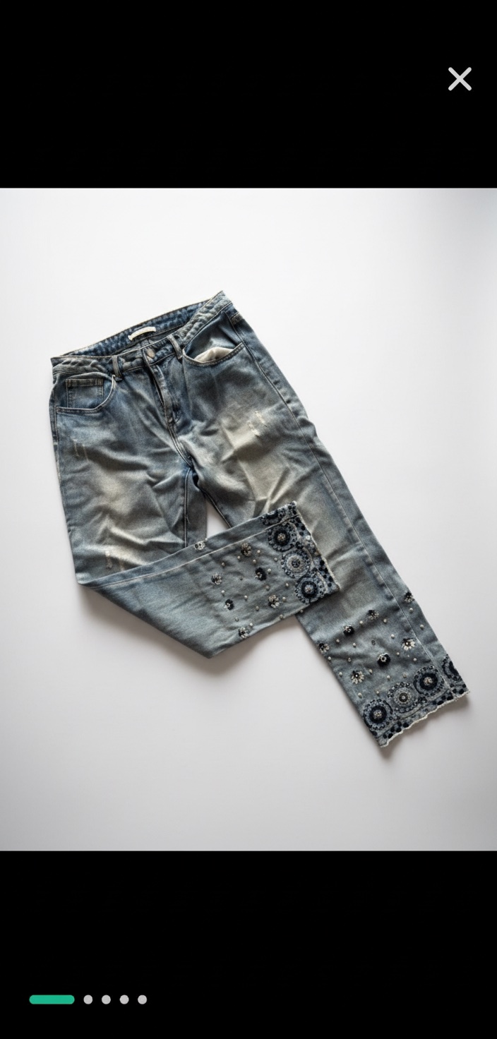 Jeans brodé M