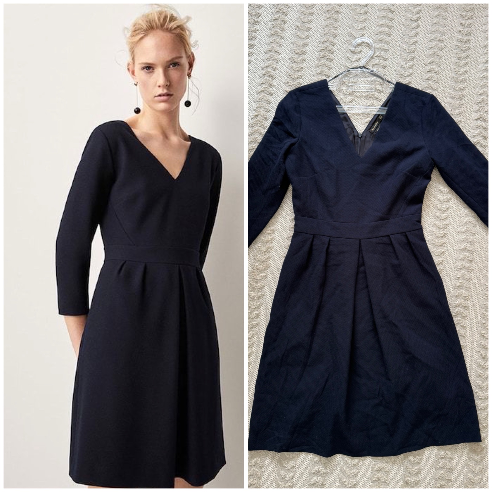 Robe bleu marine Massimo Dutti