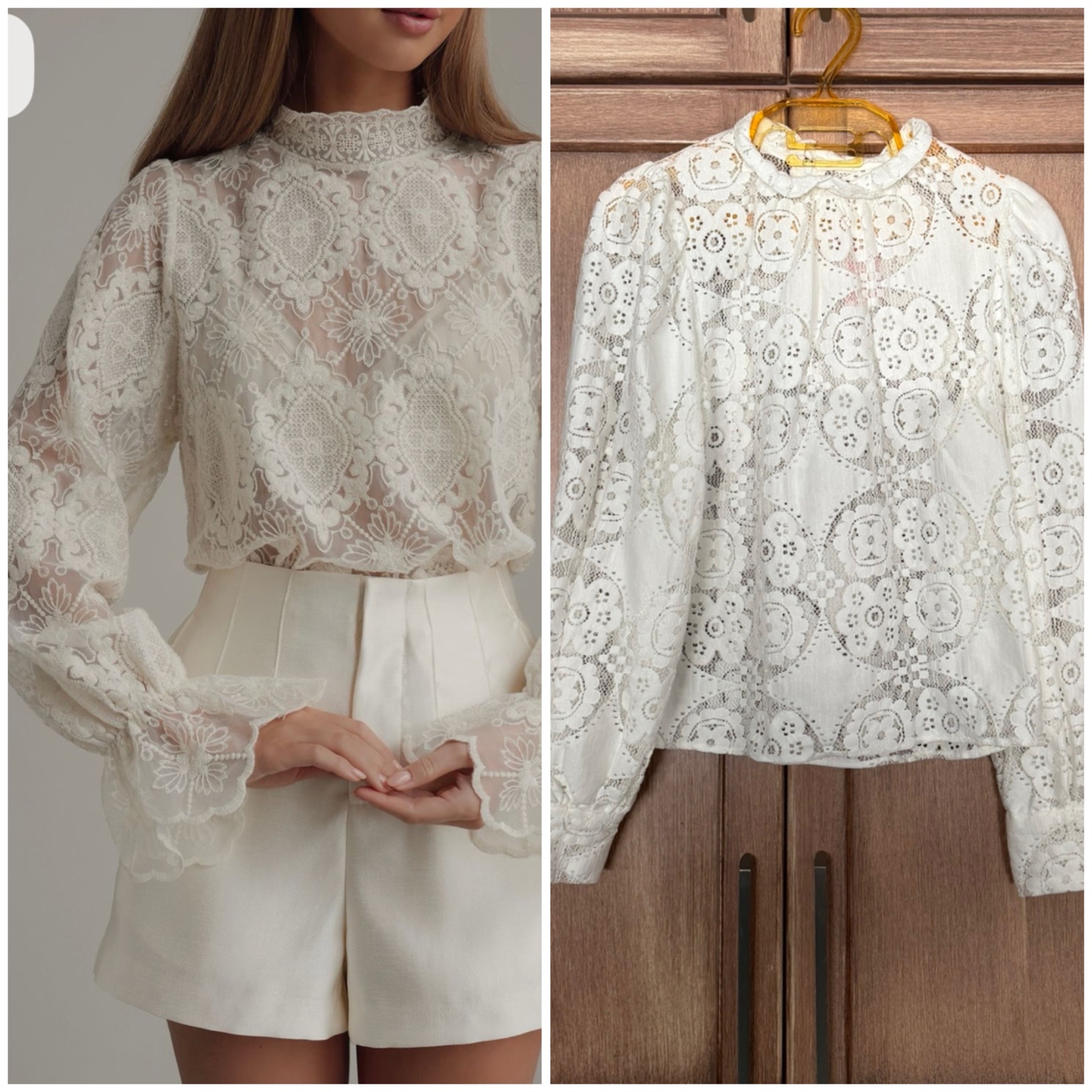 Blouse blanche style romantique