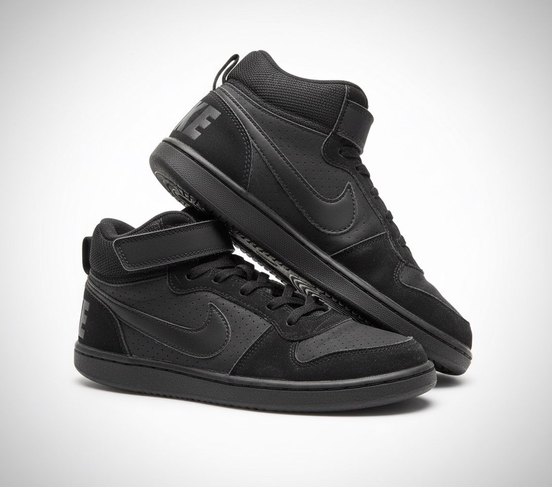 Nike Court Borough Mid 2 Chaussure pour ado triple black