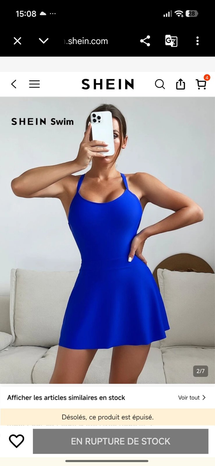 Maillot bleu 