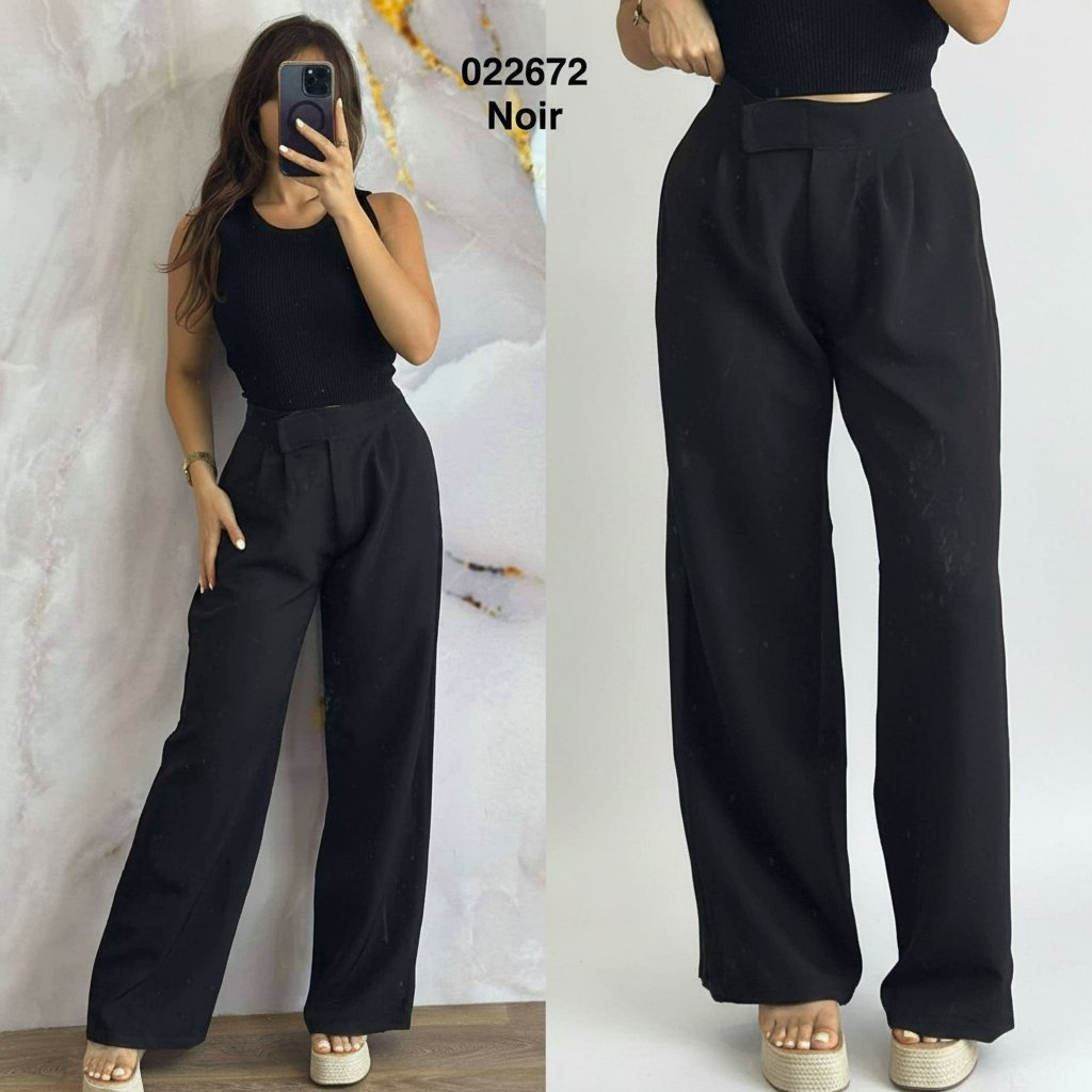 Ponralon noir taille haute 