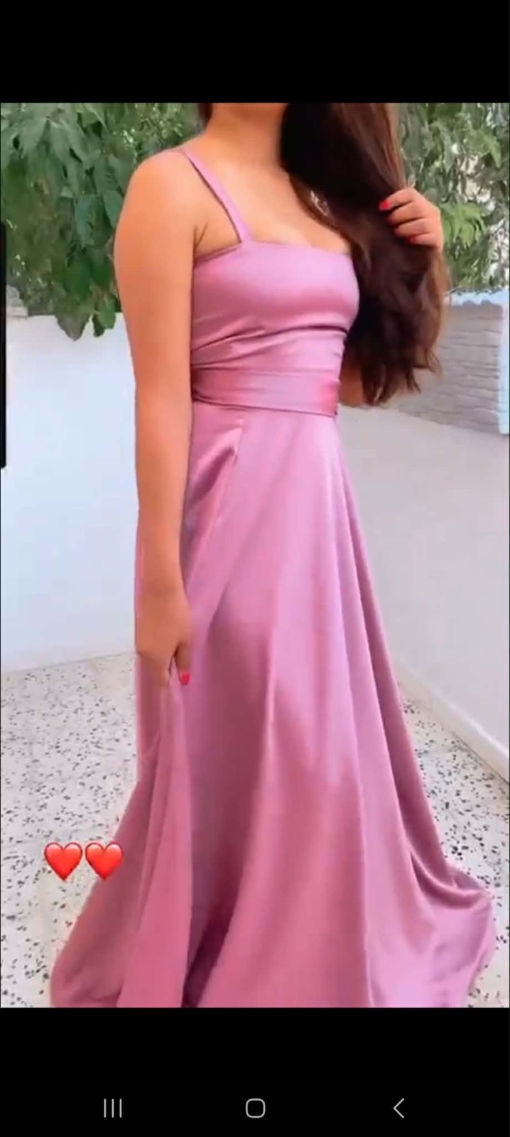 Robe satinée