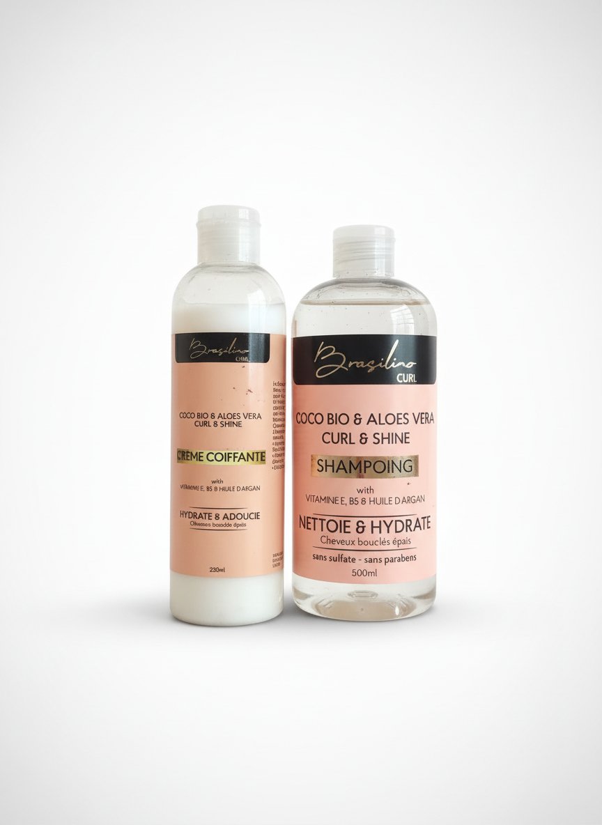 Shampoing+ crème coiffante 