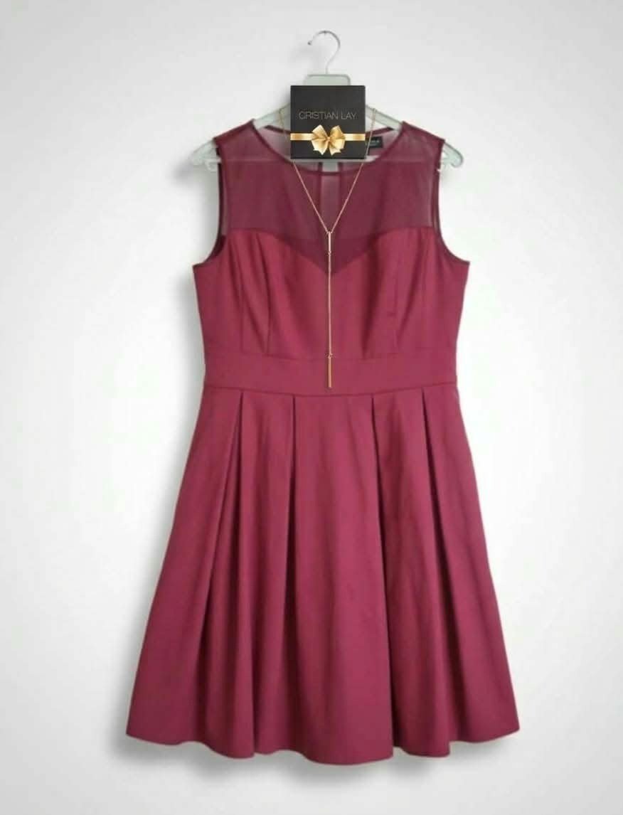 Robe rose foushia + Collier CL