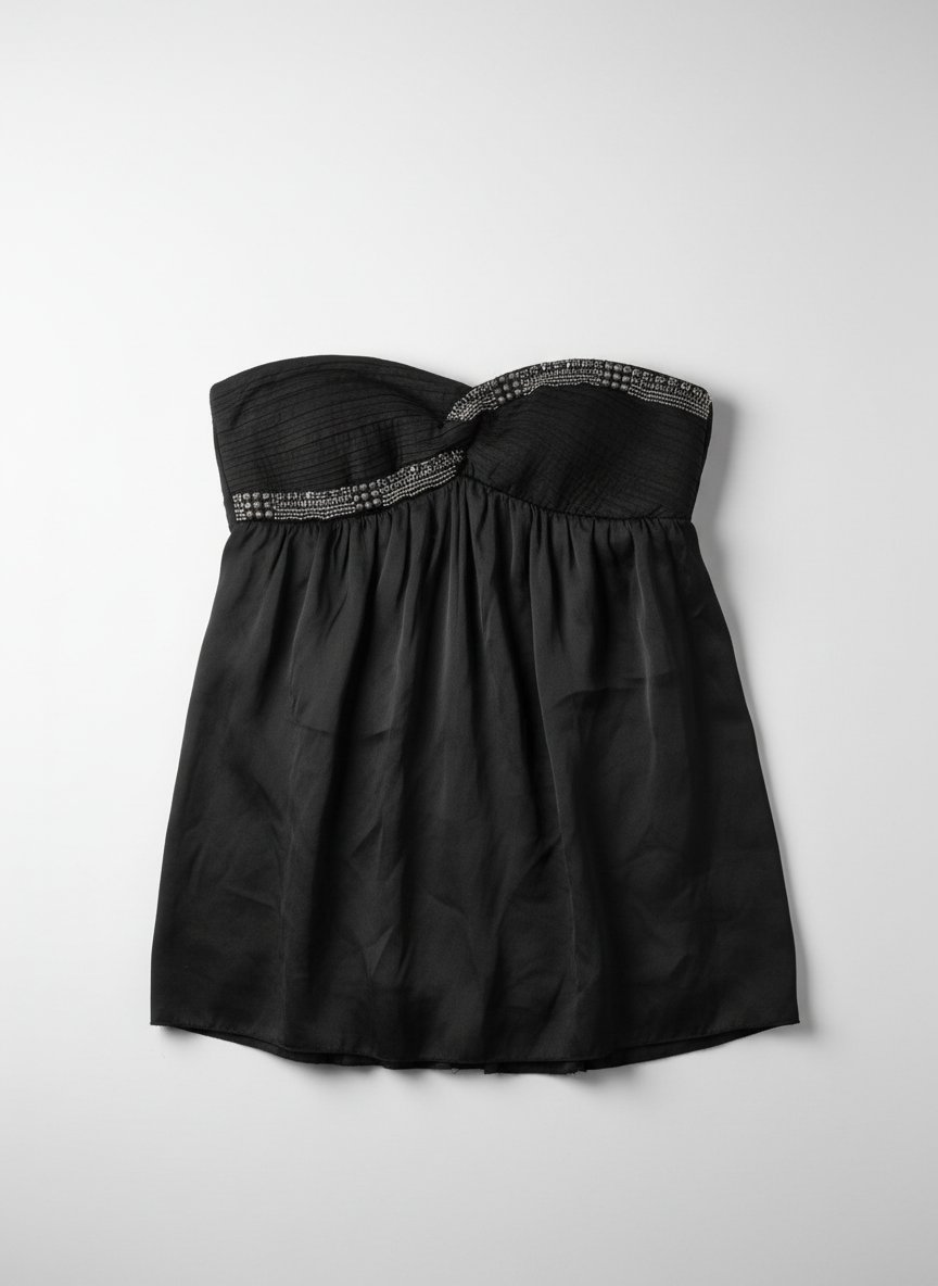 Robe noir courte micro