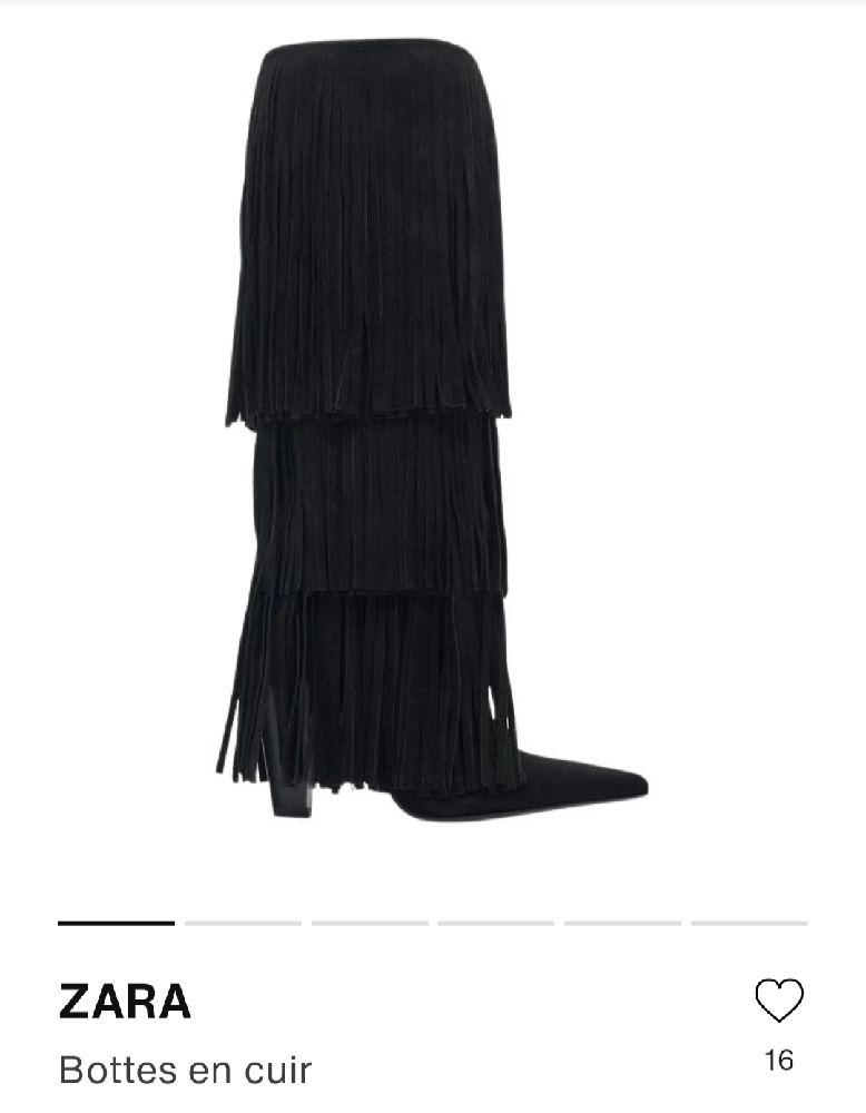 Bottes Zara a franges 
