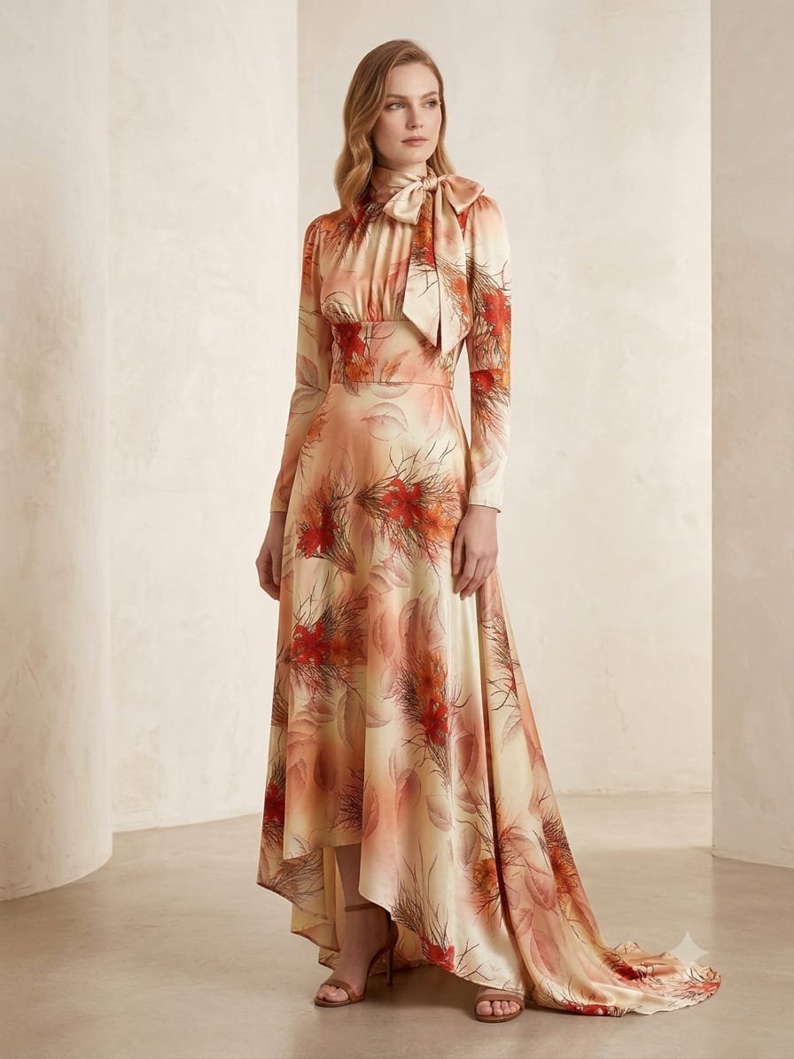 Robe soiree satin 