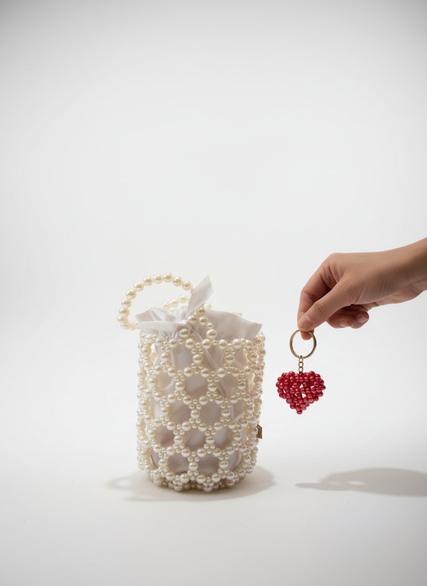 Panier en perles pour filles et fillettes 