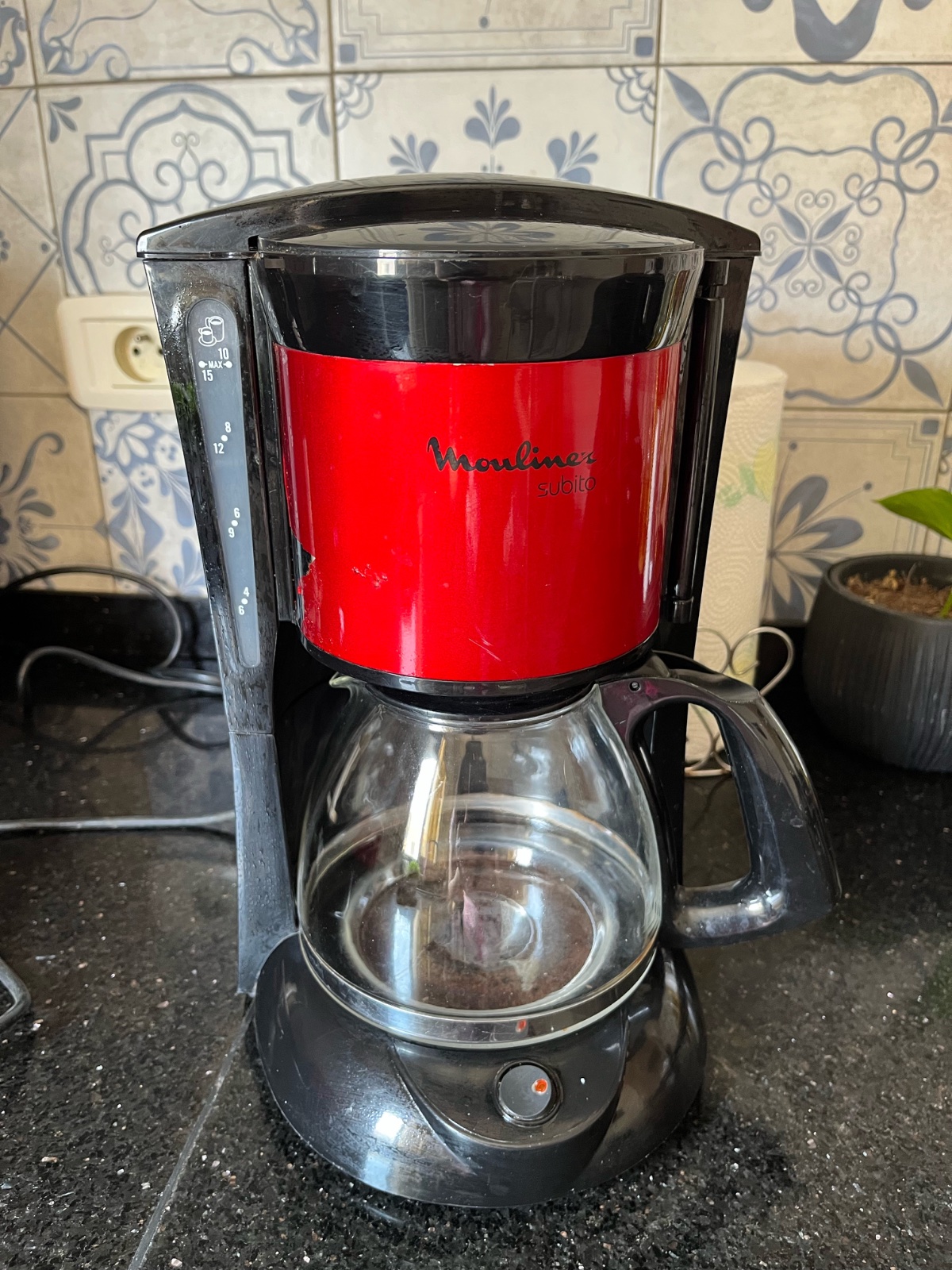Cafétière électrique 10/15 tasses moulinex
