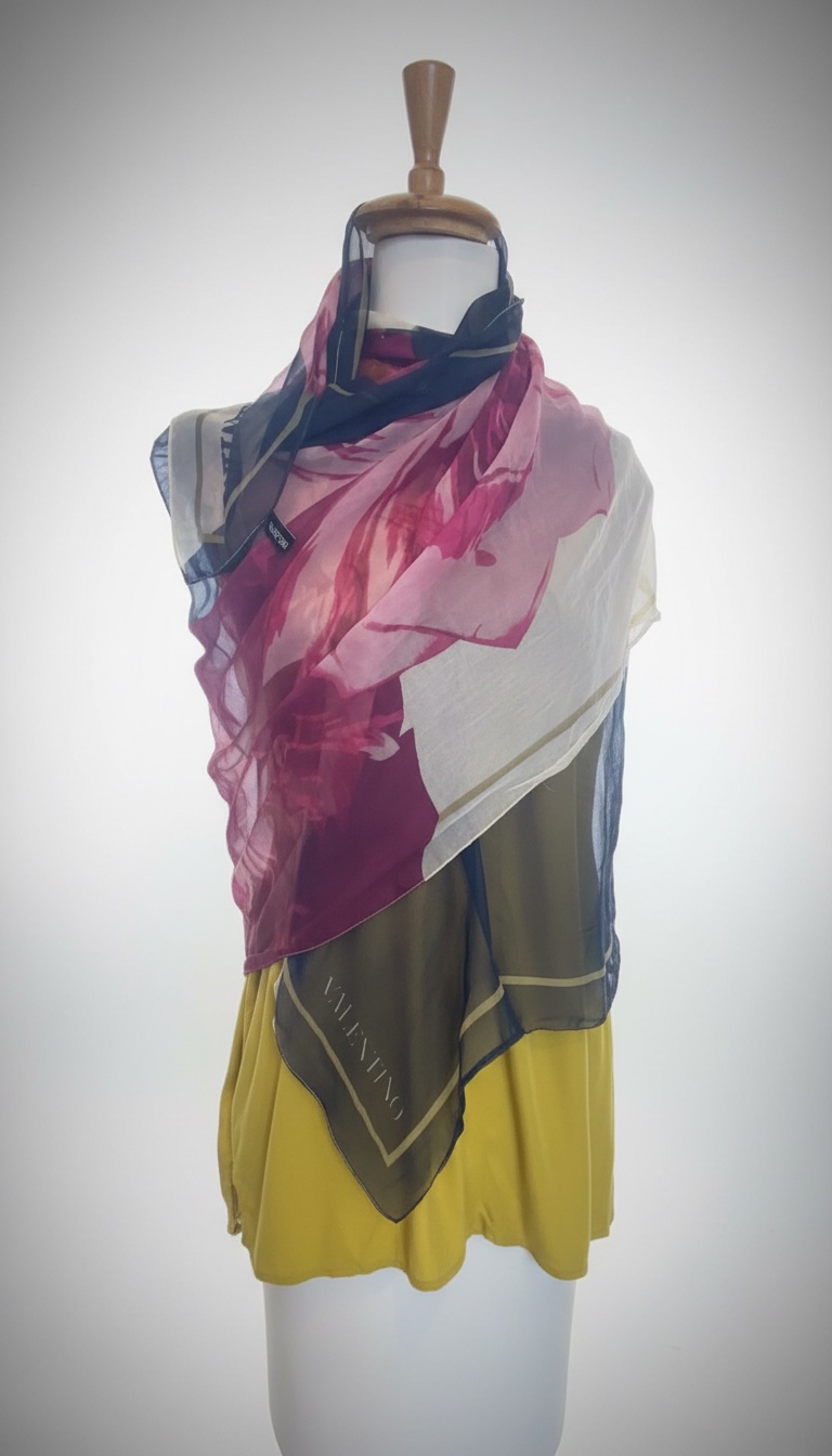 Foulard Valentino original  (léger et pratique) Très bon état 