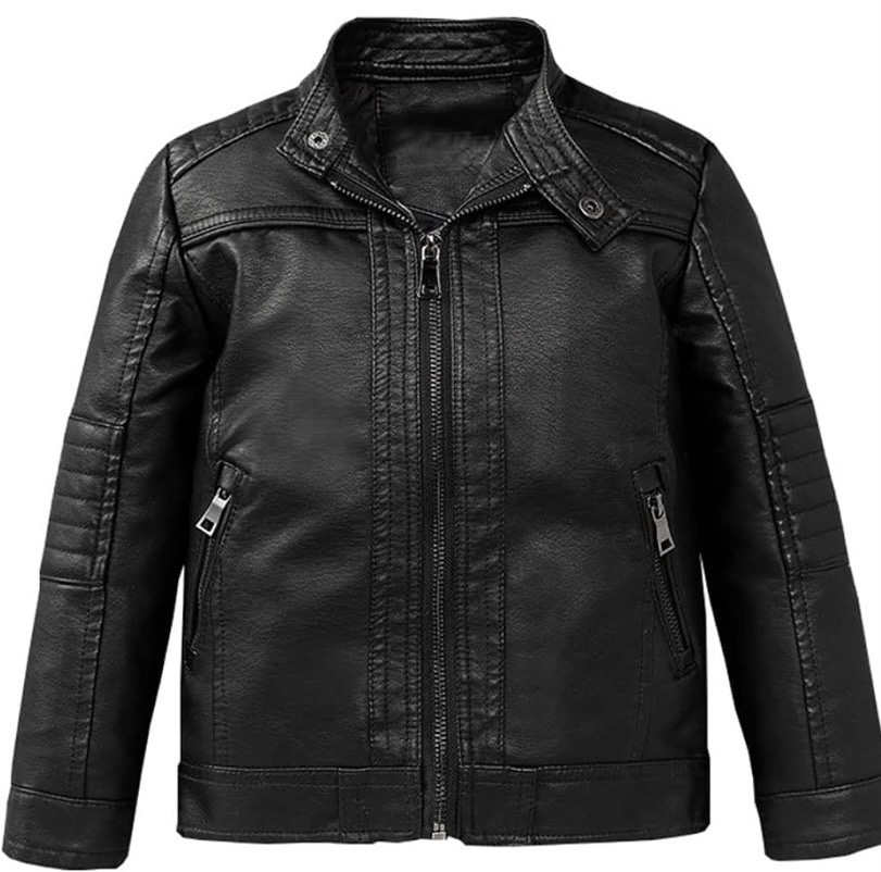  blouson simili cuir pour enfant de la marque LC Waikiki, taille 104-110 cm.