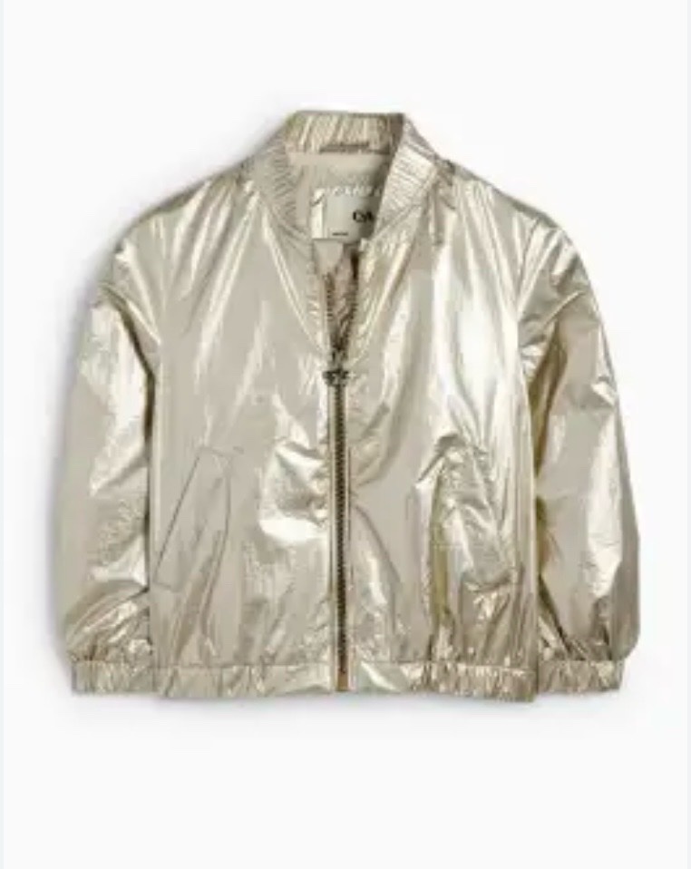 Veste métallisé doré
