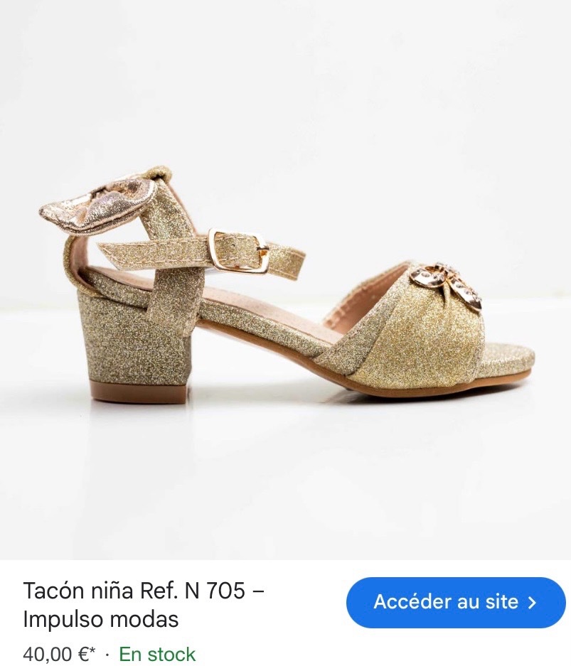 Talon pour fille pointure 21