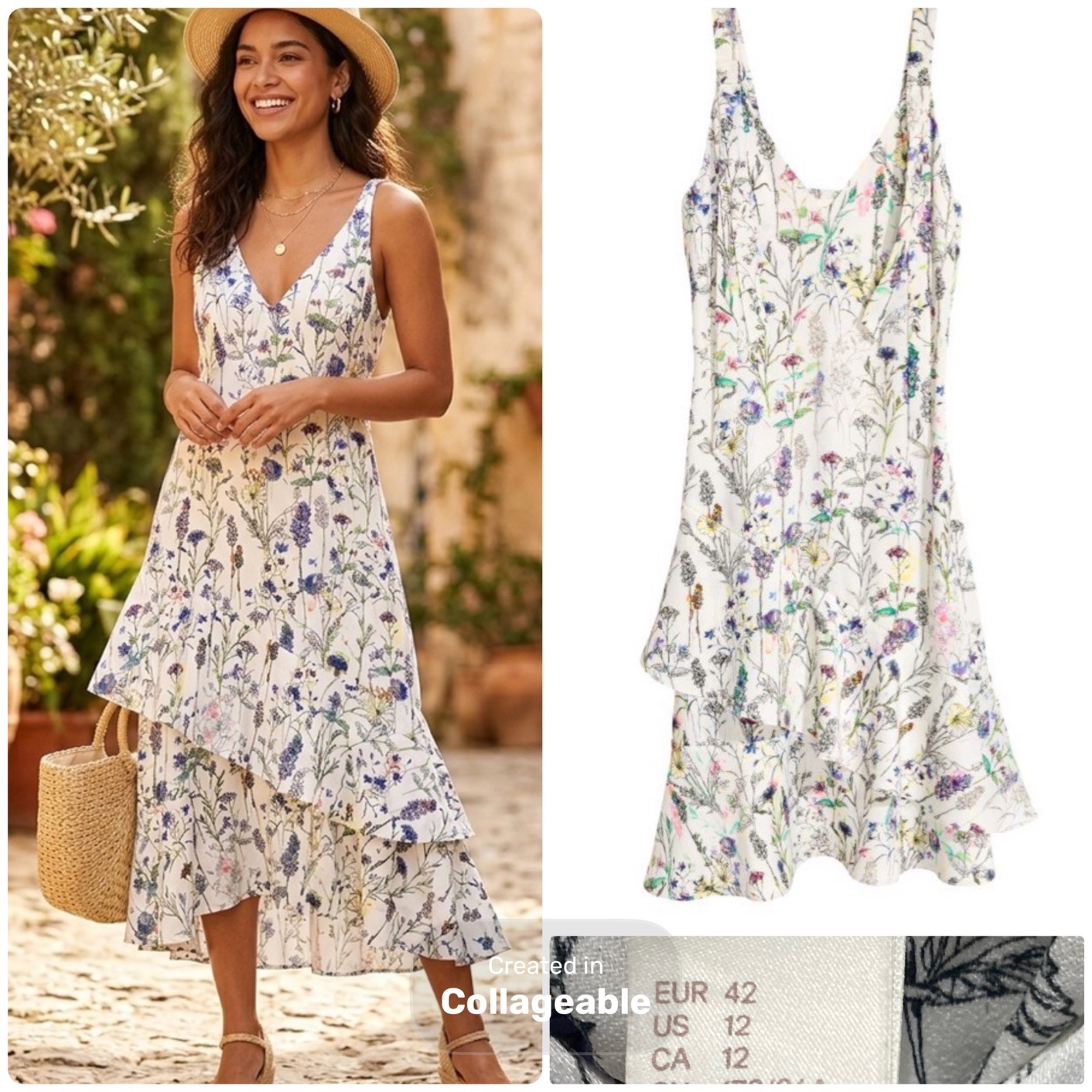 Robe H&M fleurie – Taille 42