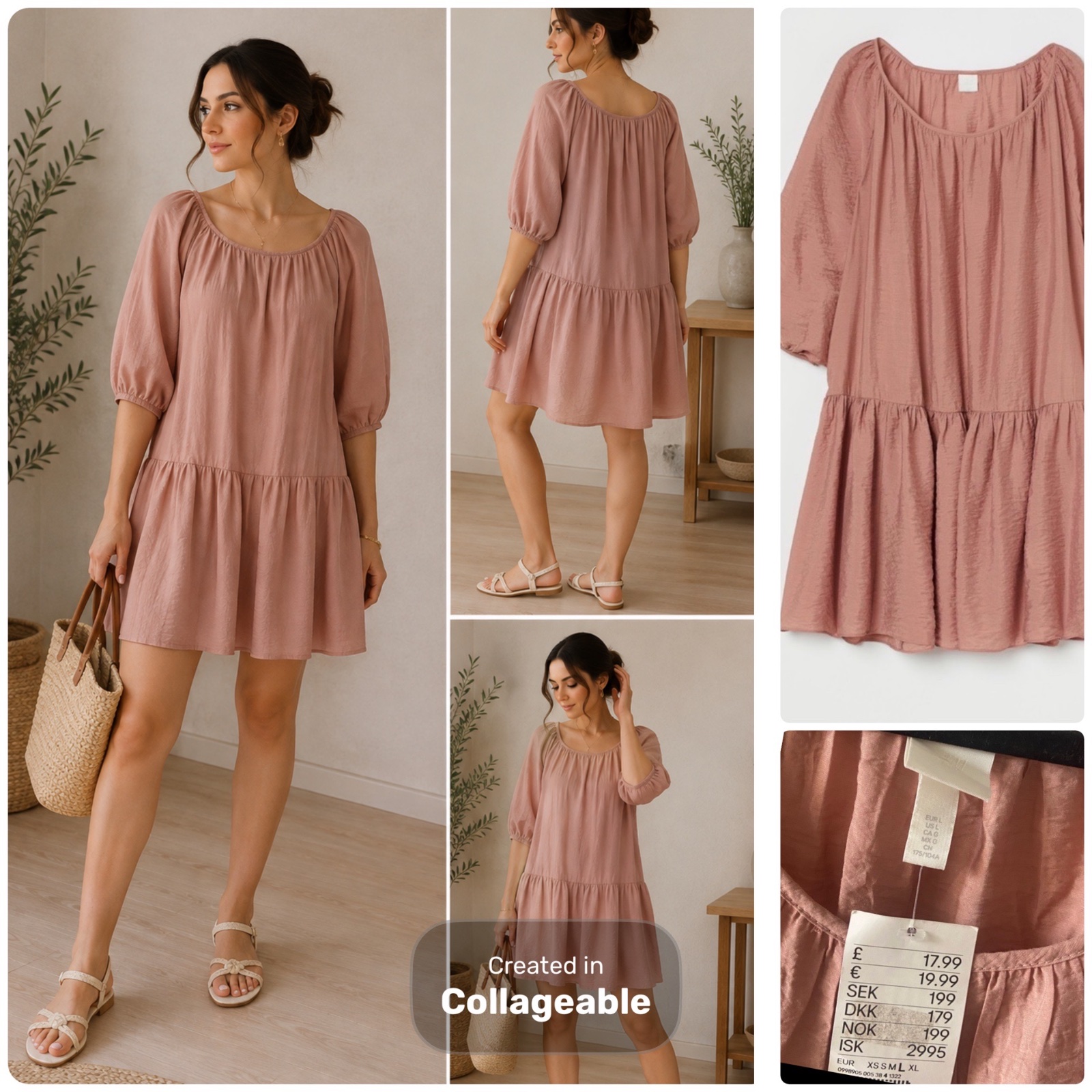 Jolie robe h&m fluide neuve avec etiquette taille 40