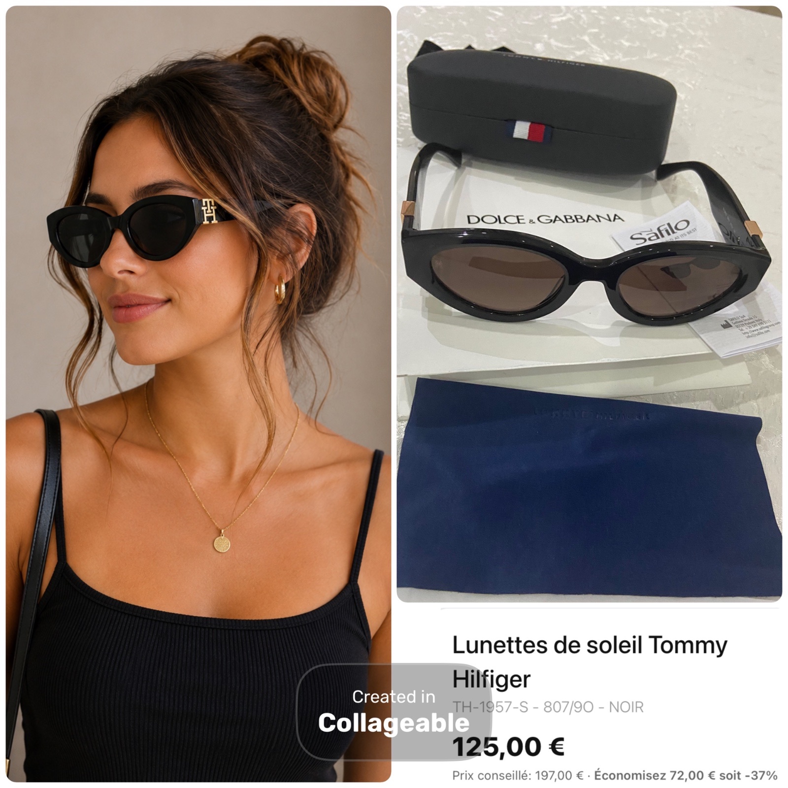Lunettes de soleil Tommy Hilfiger originales 🖤