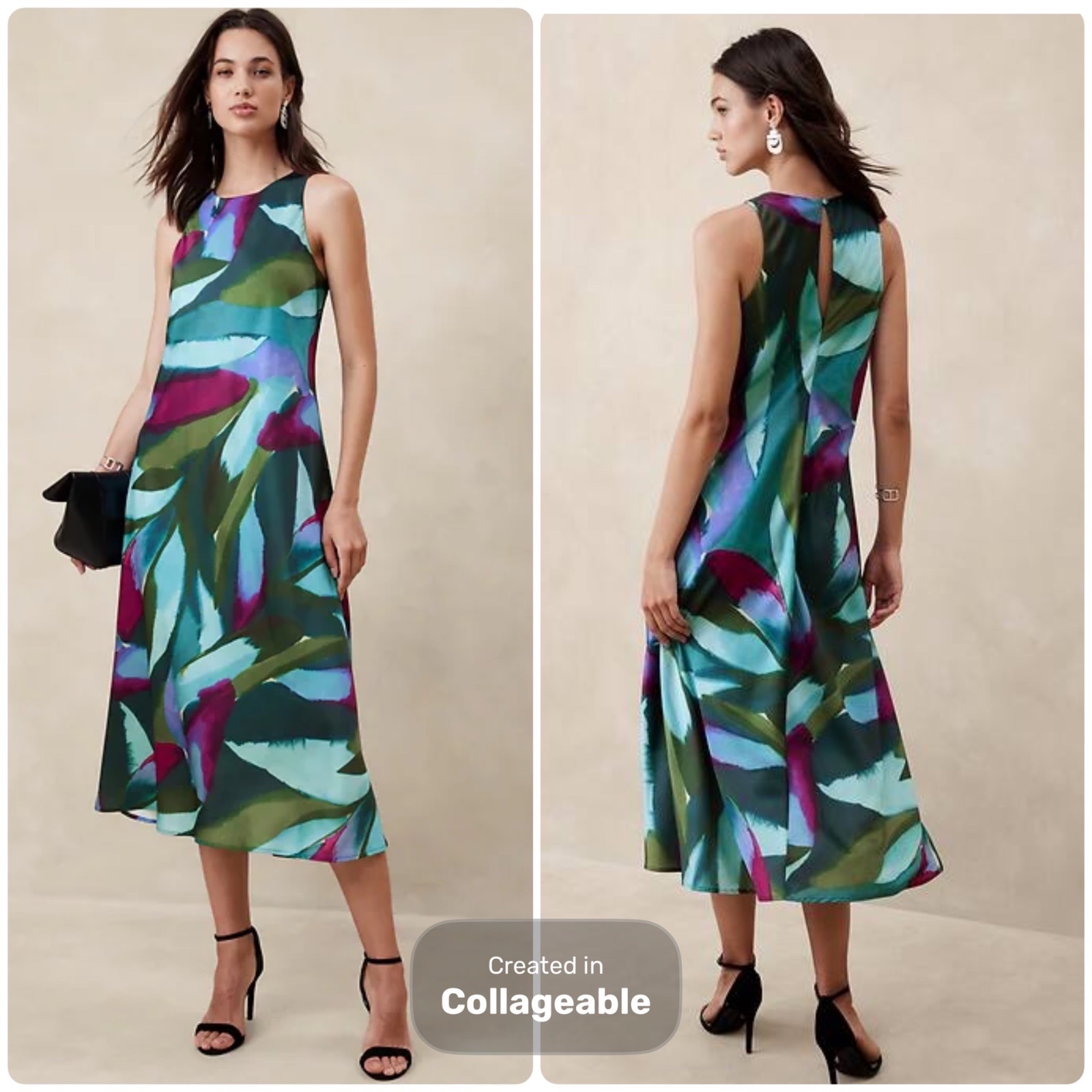 ❤️ Très belle robe Banana Republic jamais portee, coupe midi élégante et imprimé original, fluide et féminine, facile à porter aussi bien au quotidien qu'avec un look plus chic❤️