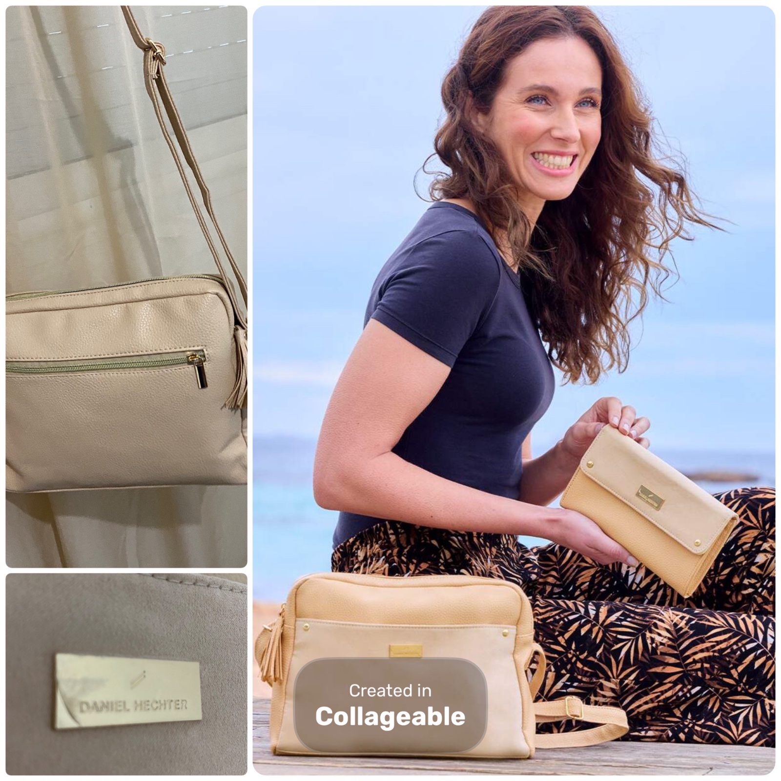 Tres joli sac a bandouliere et pochette Daniel hechter neuf importe