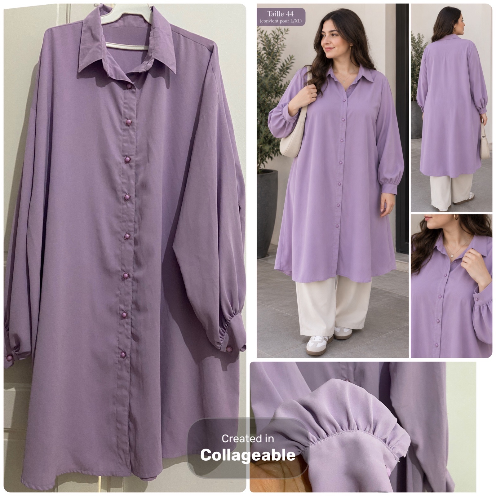 Robe chemise oversize 