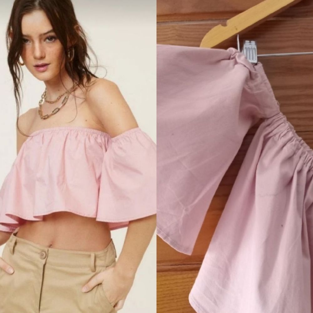 Blouse crop tendance 