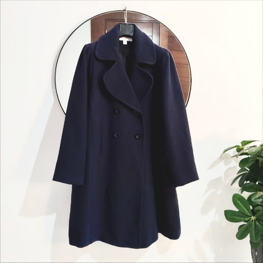 Manteau oversize bleu marine neuf
