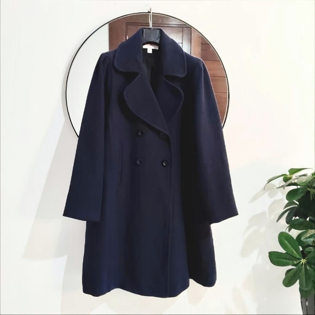Manteau oversize bleu marine neuf