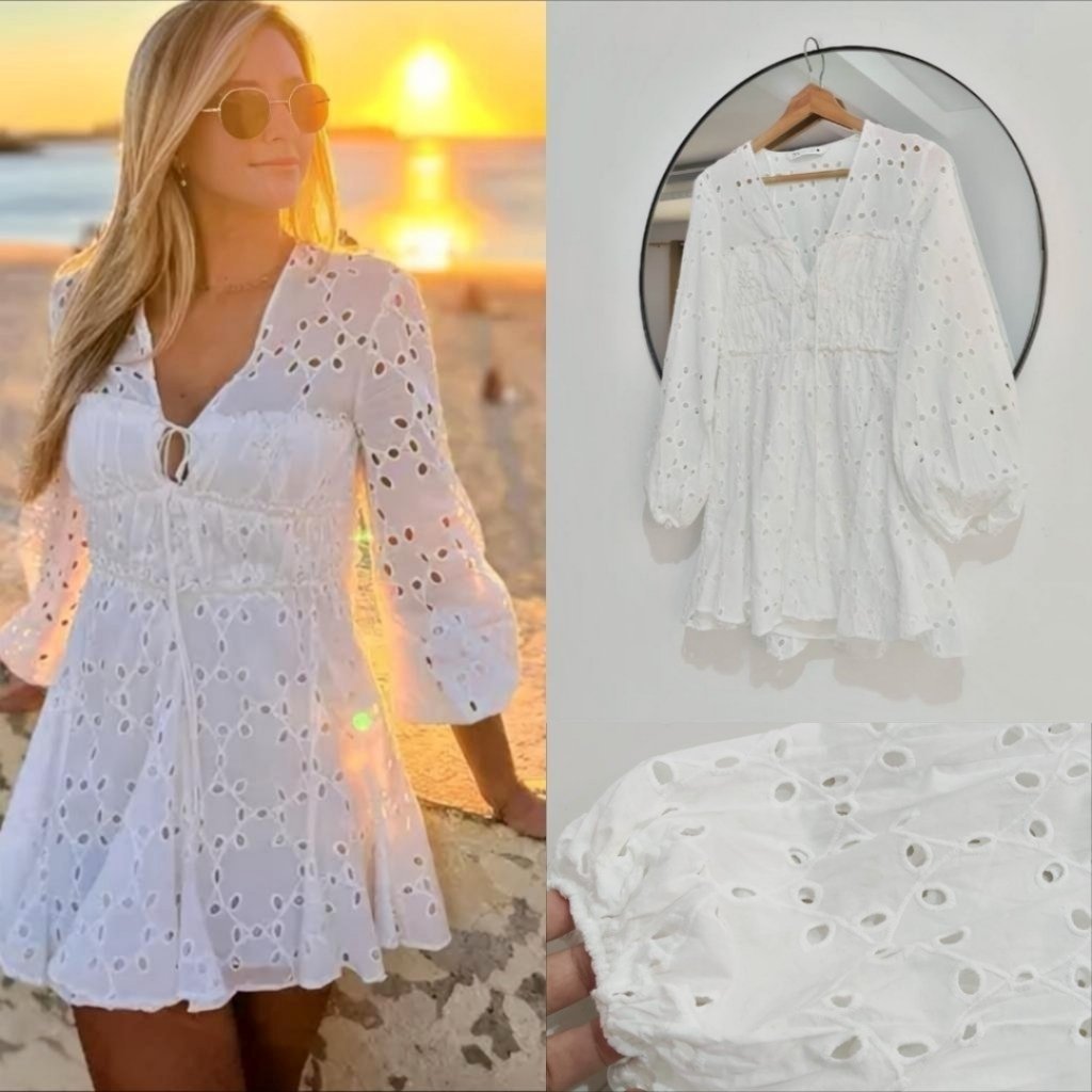 Sublime robe broderie anglaise neuve 