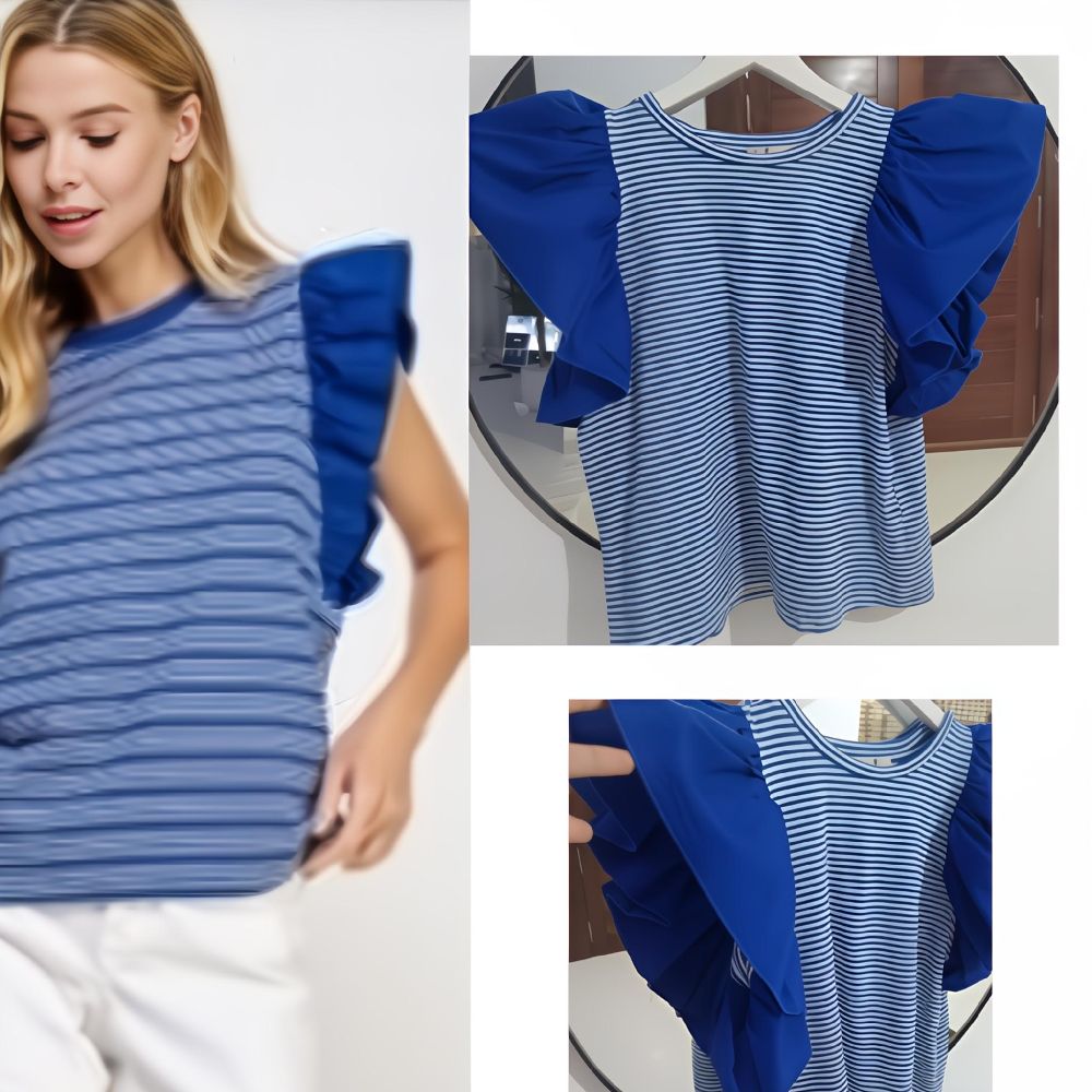 Joli t shirt rayé Trop stylé 