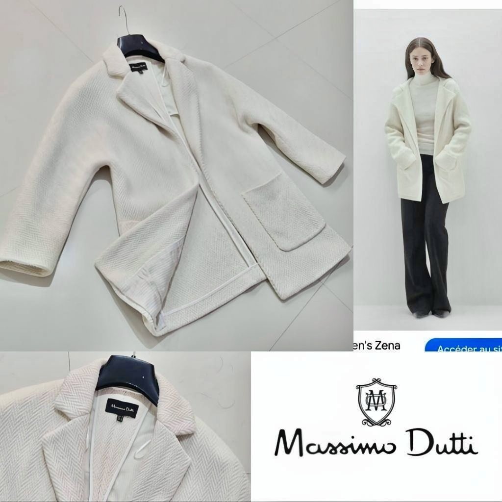 Veste manteau Massimo Dutti effet tweed neuf 