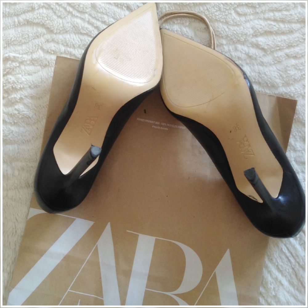 escarpins noirs zara