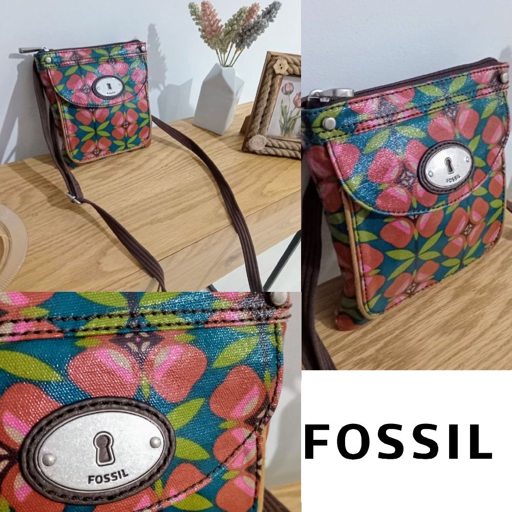 Bandoulière Fossil authentique fantaisie neuve 
