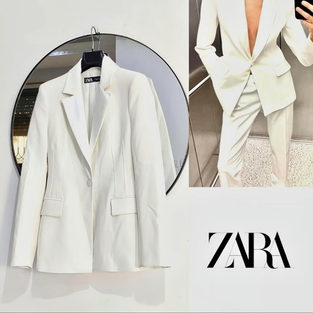 Blazer Zara Blanc chic 
