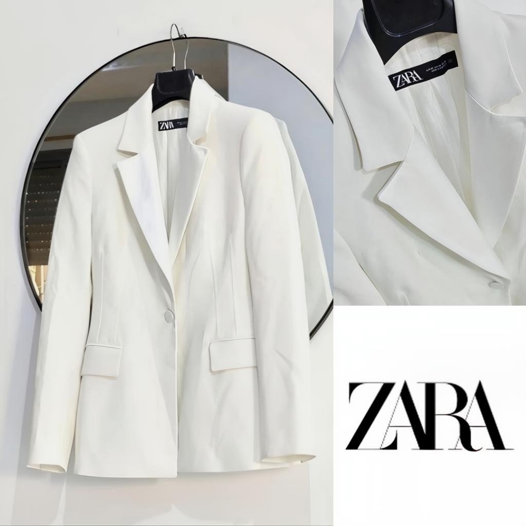 Blazer Zara Blanc chic