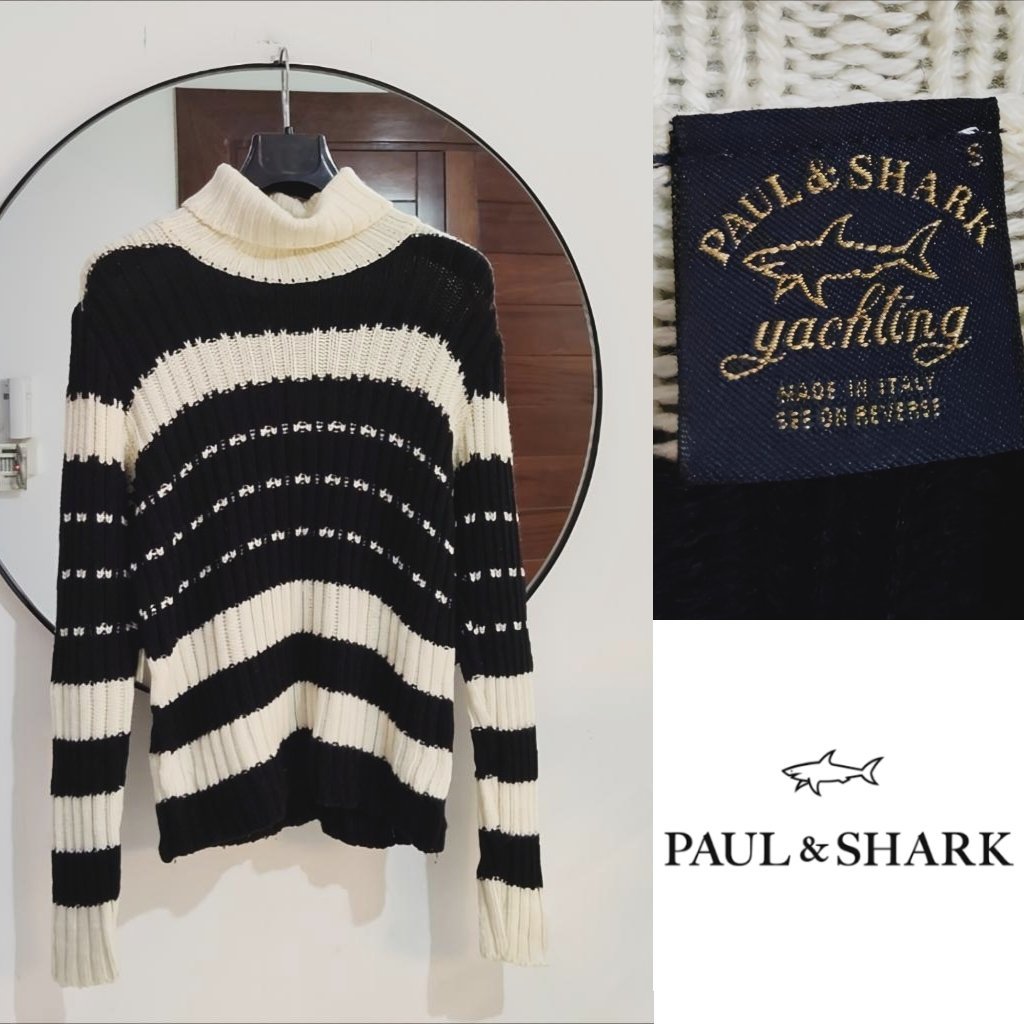 Paul&Shark Yakhting authentique 💯 laine vierge 